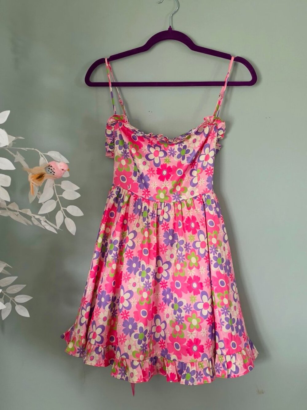 Floral Ruffle Mini Dress